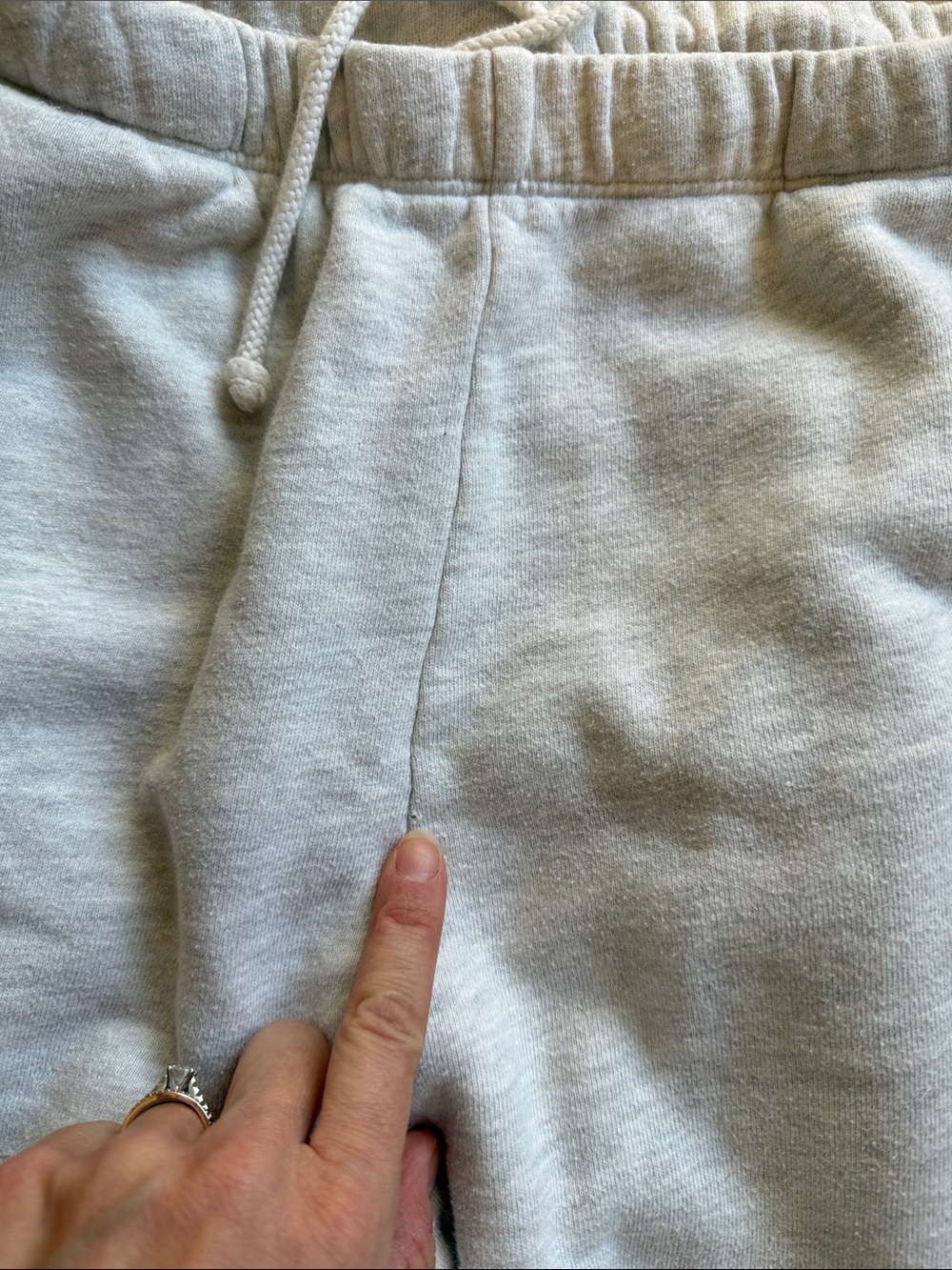 Joah Brown Light Gray Drawstring Jogger Pants - Picture 4 of 5